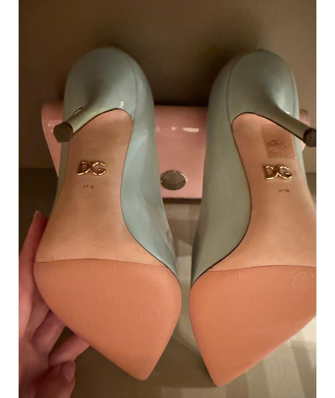 DOLCE&GABBANA Белые туфли из лакированной кожи, фото 3