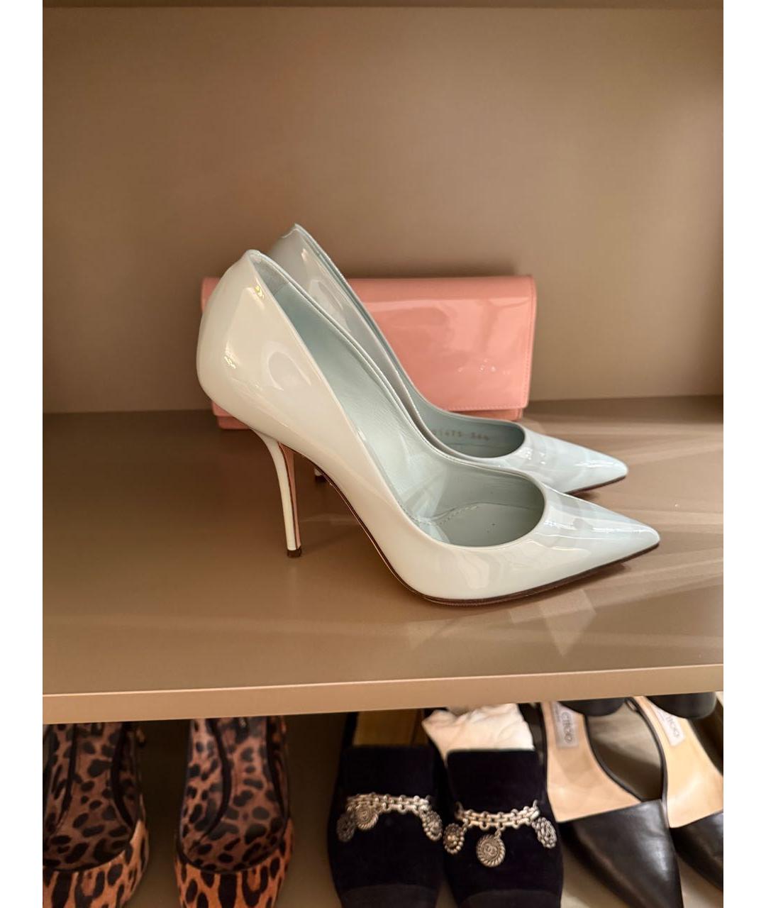 DOLCE&GABBANA Белые туфли из лакированной кожи, фото 4