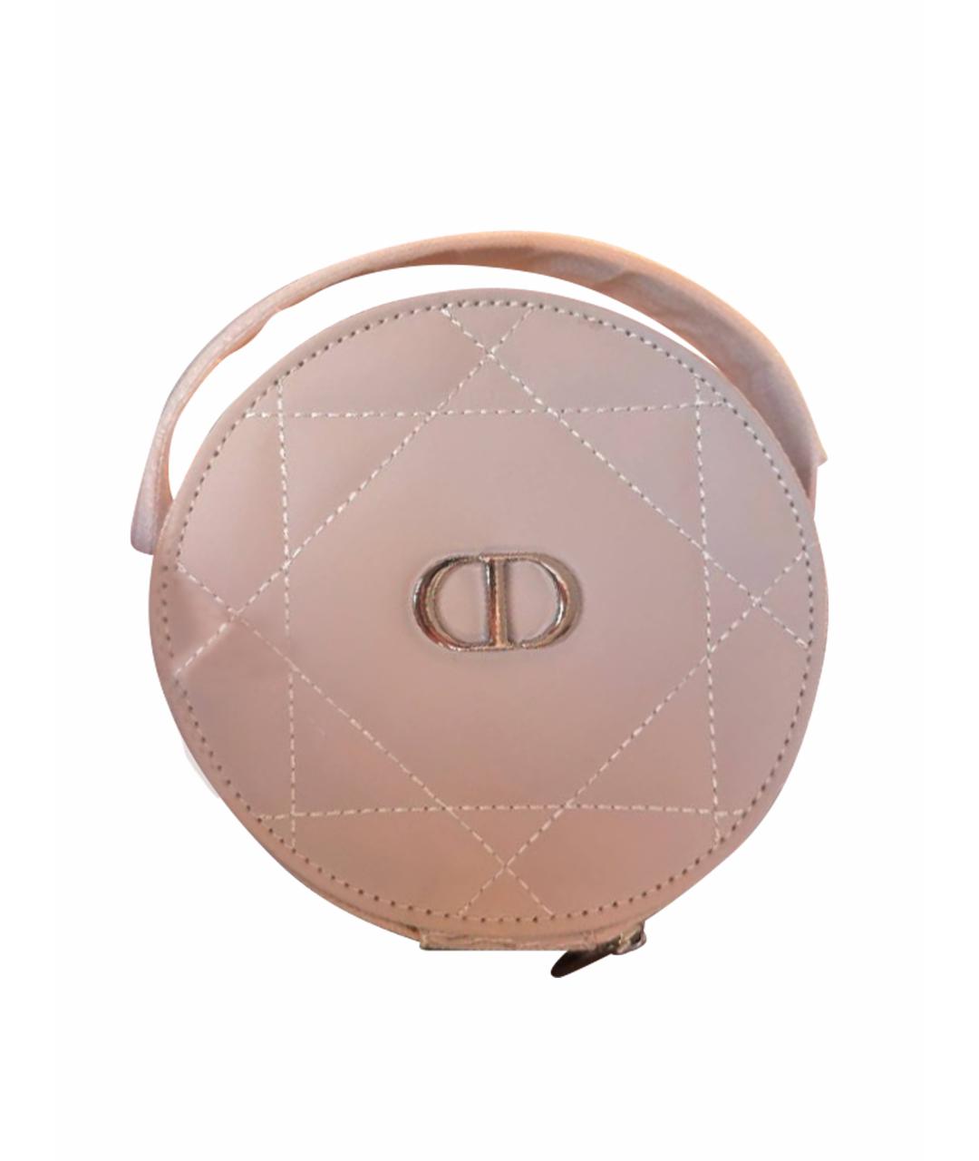 CHRISTIAN DIOR Розовая косметичка из искусственной кожи, фото 1