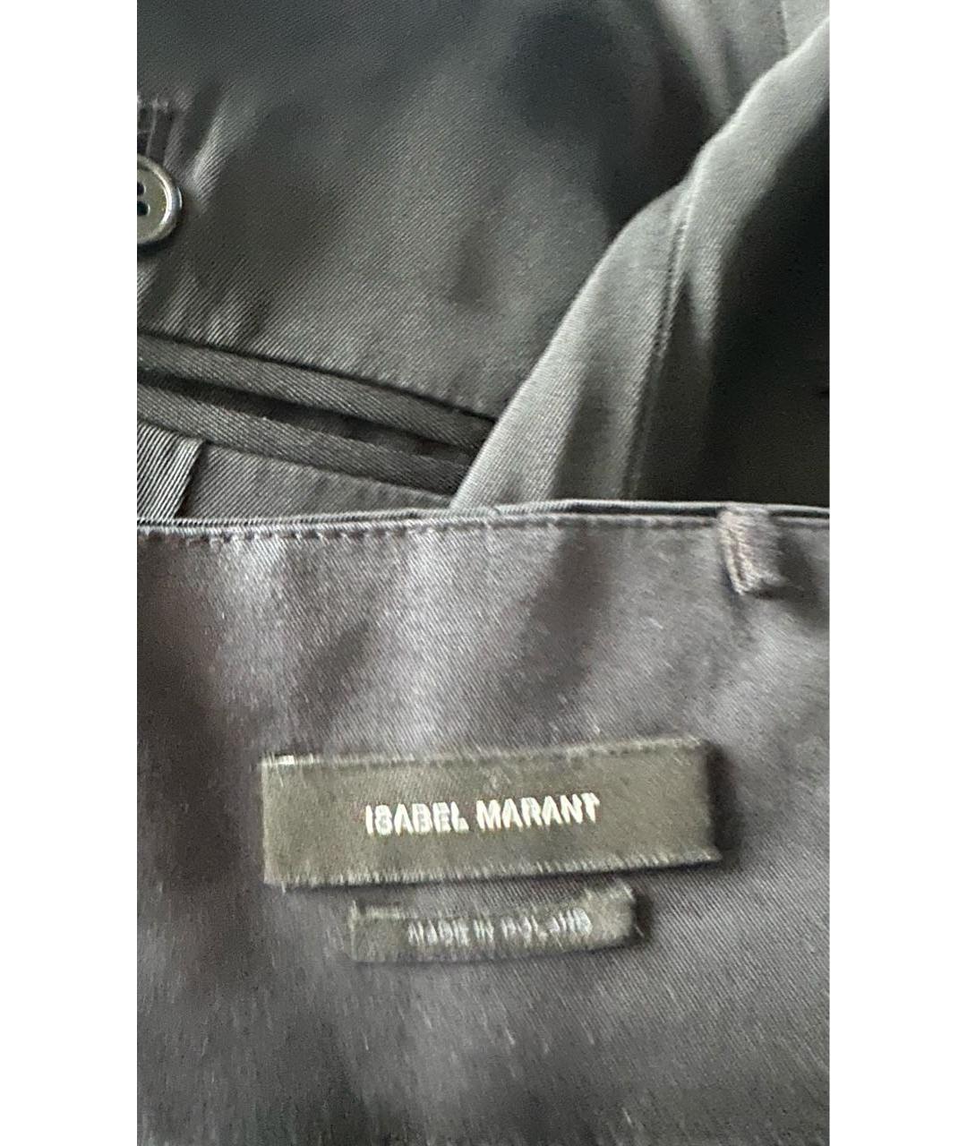 ISABEL MARANT Черная вискозная юбка миди, фото 3