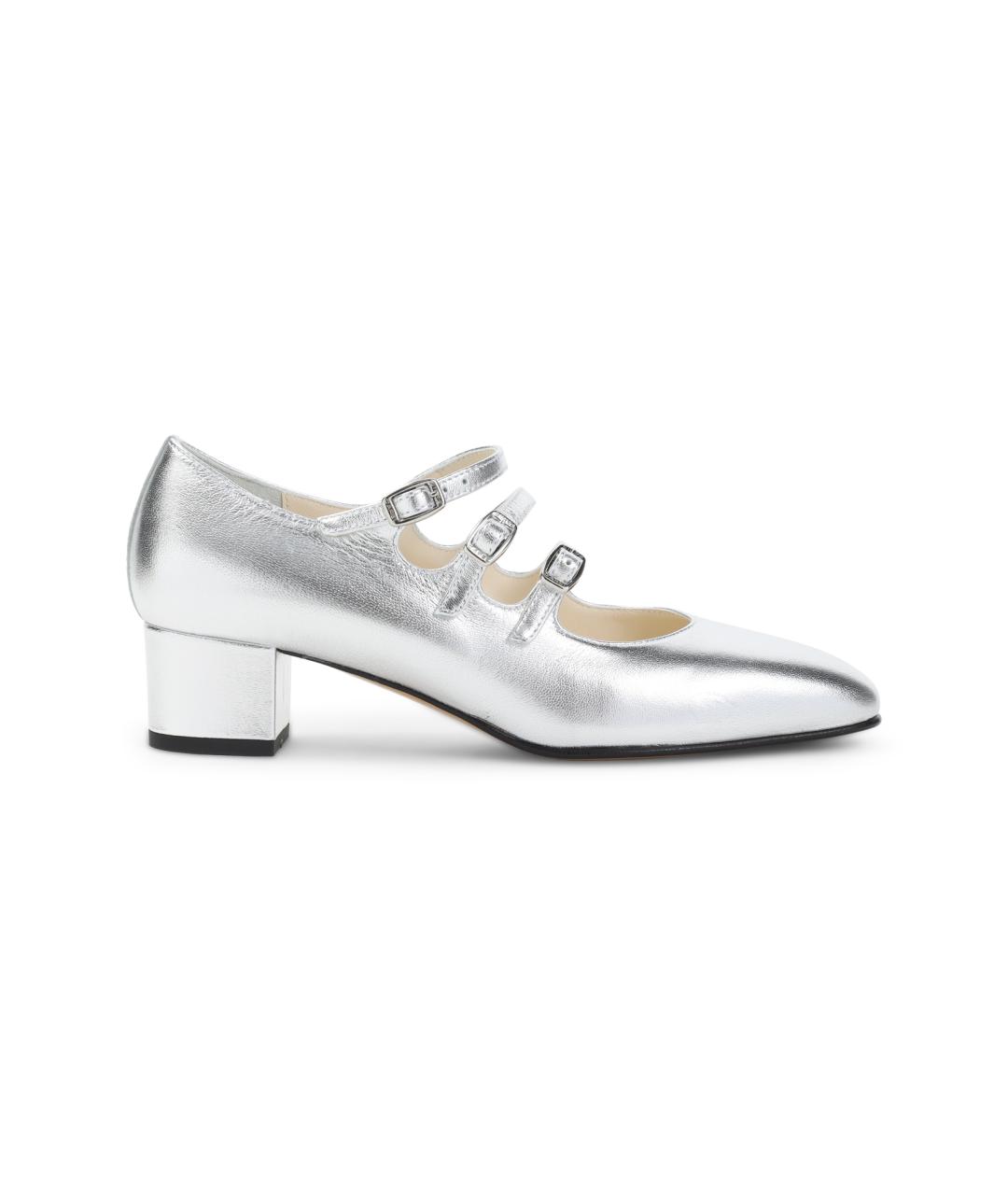 CAREL Серебряные кожаные туфли, фото 1