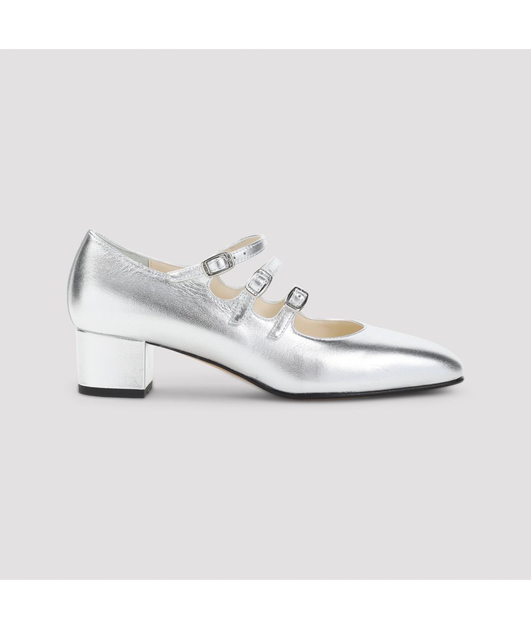 CAREL Серебряные кожаные туфли, фото 3
