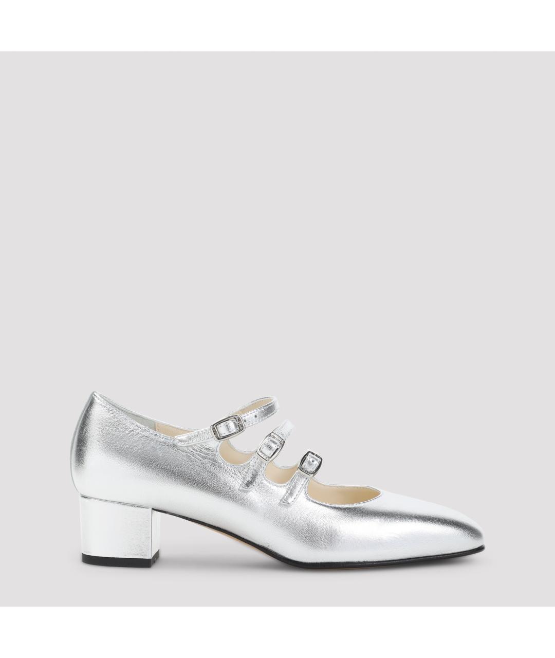 CAREL Серебряные кожаные туфли, фото 2