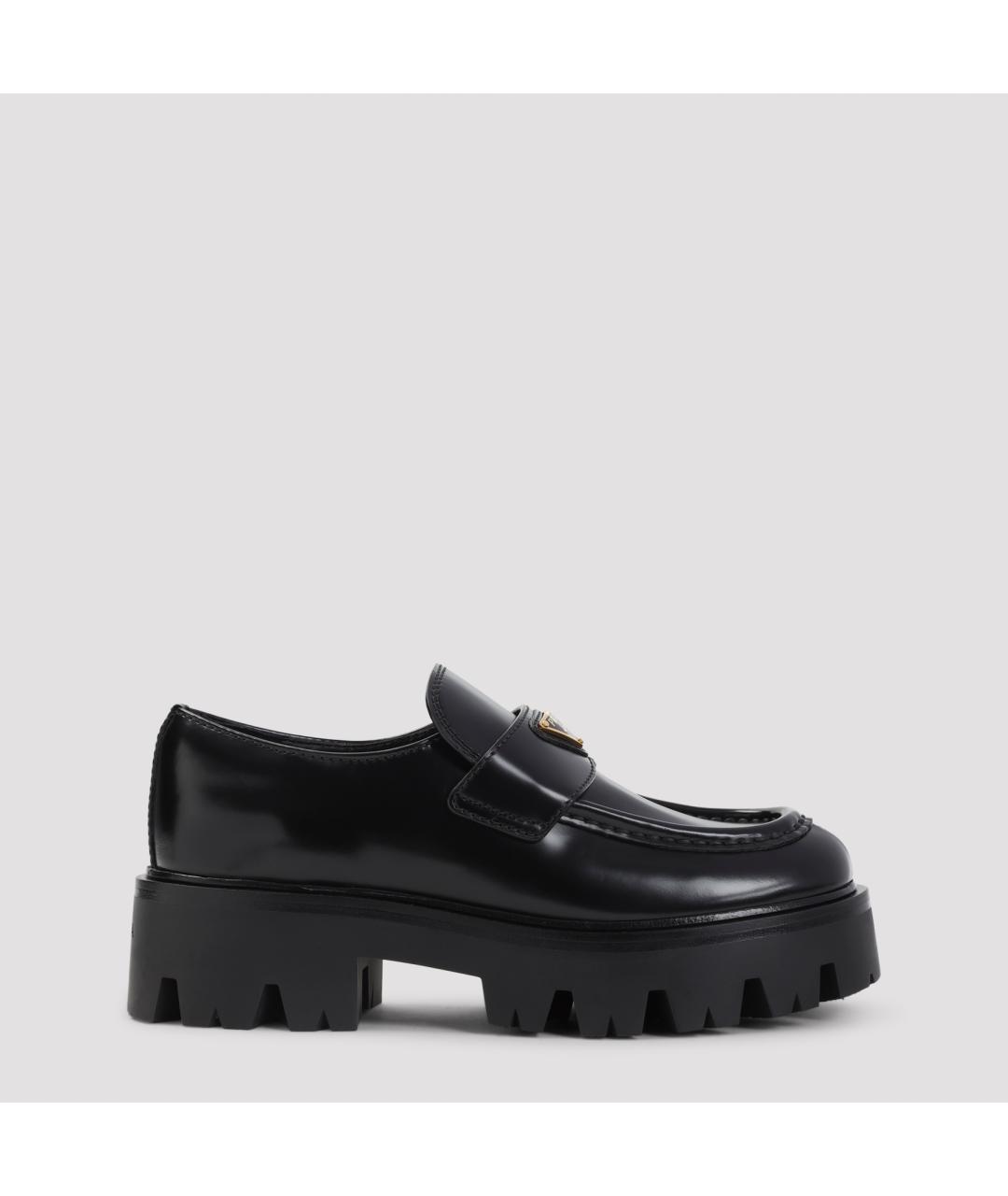 PRADA Черные кожаные лоферы, фото 7