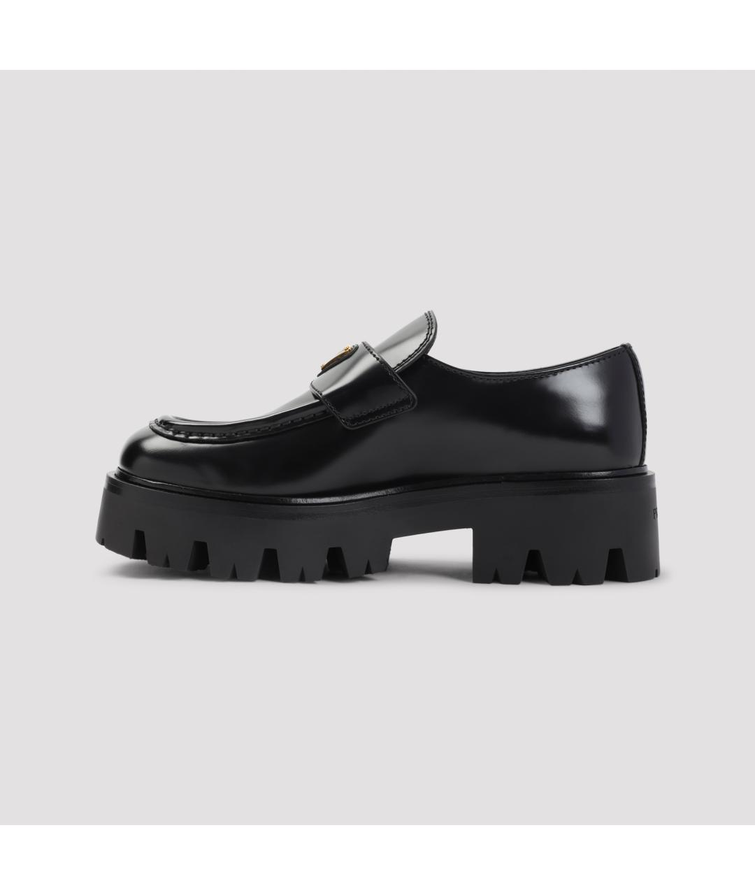 PRADA Черные кожаные лоферы, фото 4