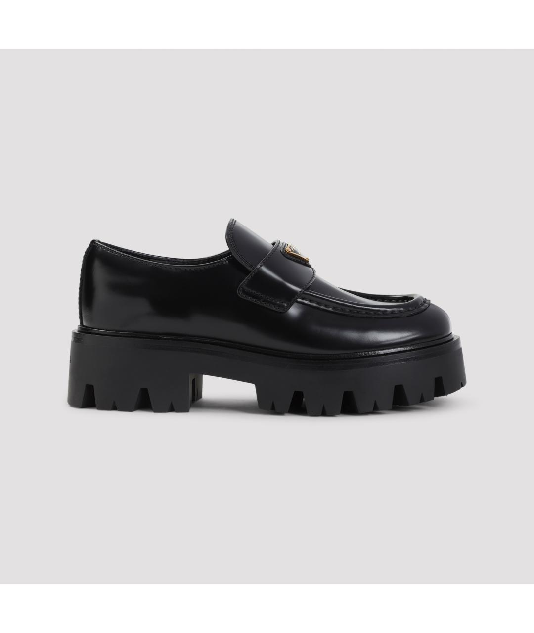 PRADA Черные кожаные лоферы, фото 3