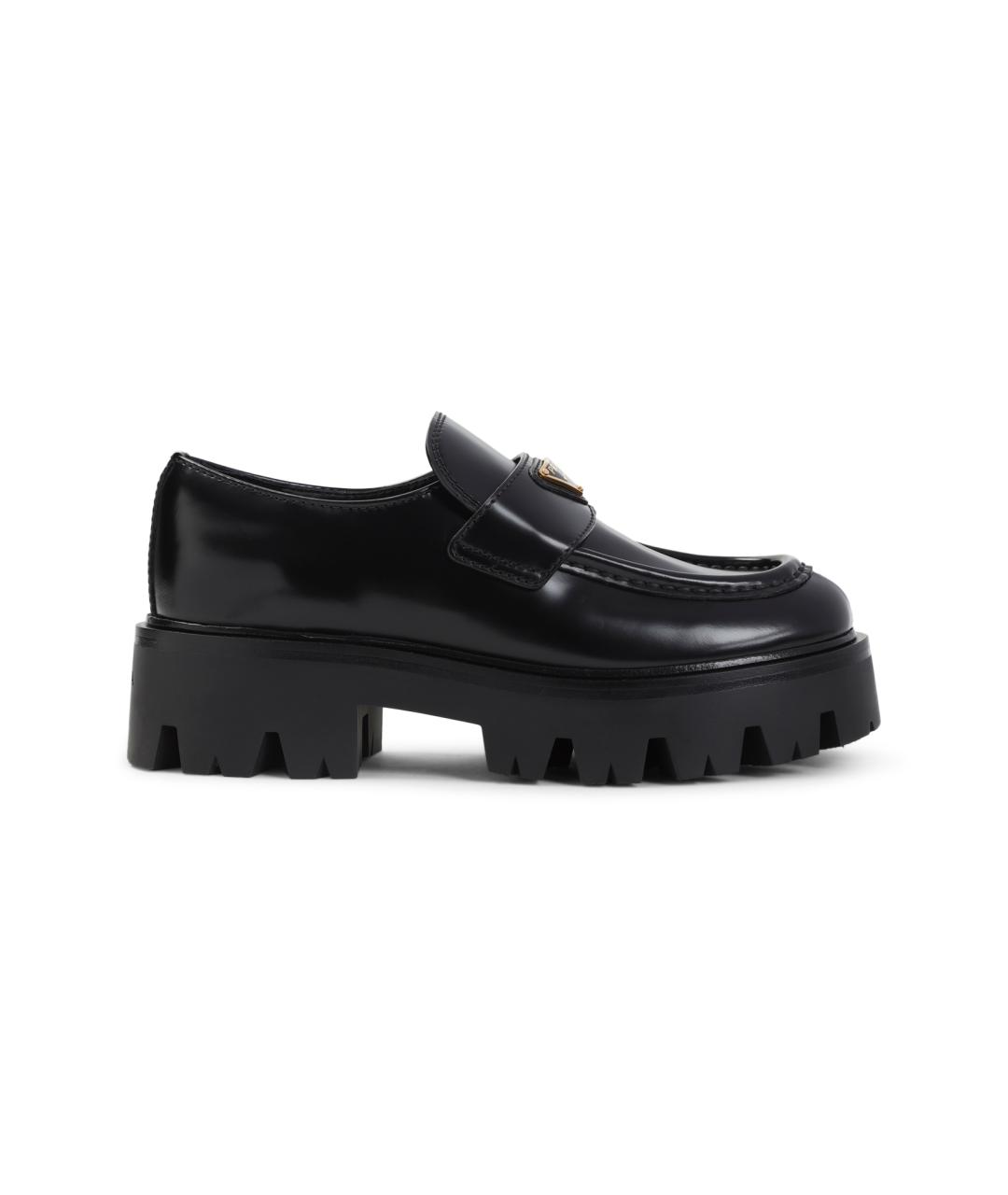 PRADA Черные кожаные лоферы, фото 2