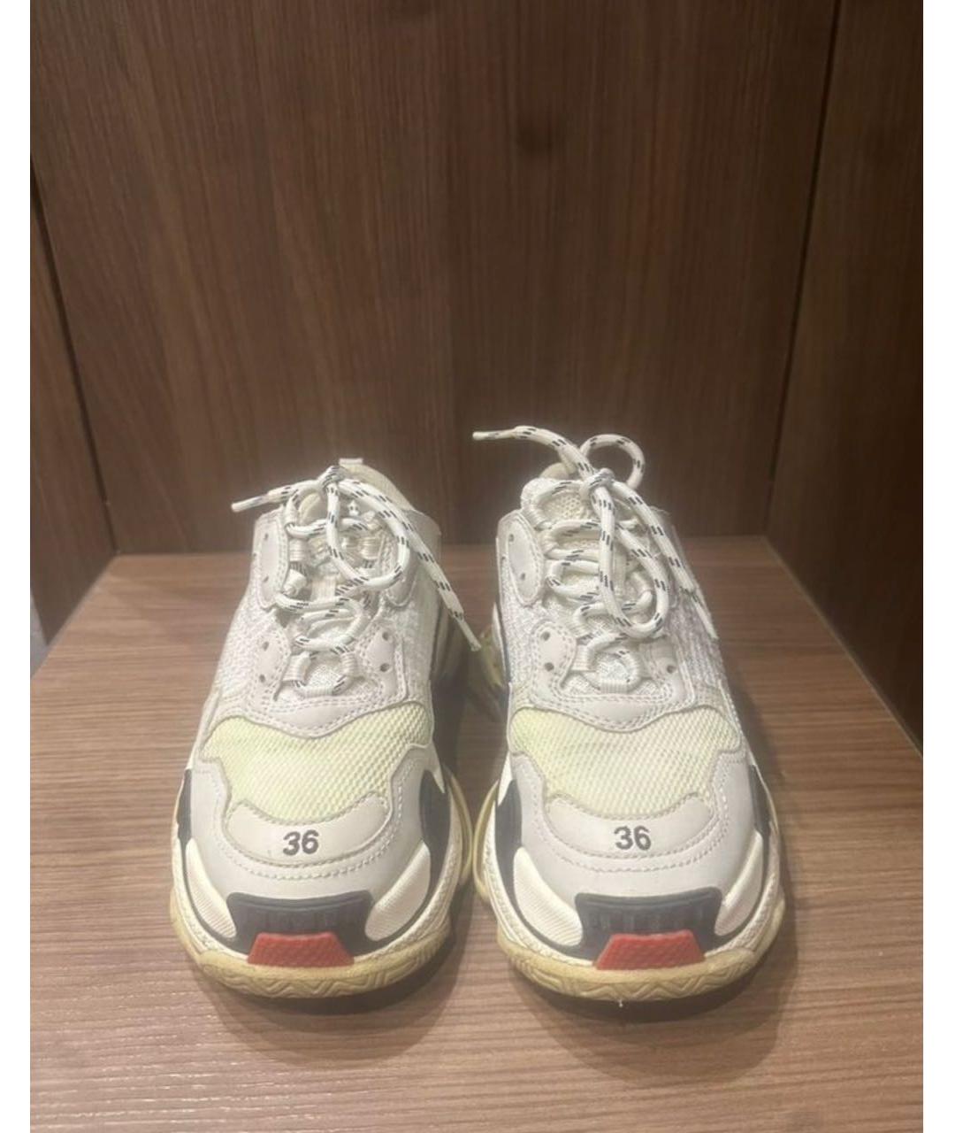 BALENCIAGA Белые кроссовки, фото 2