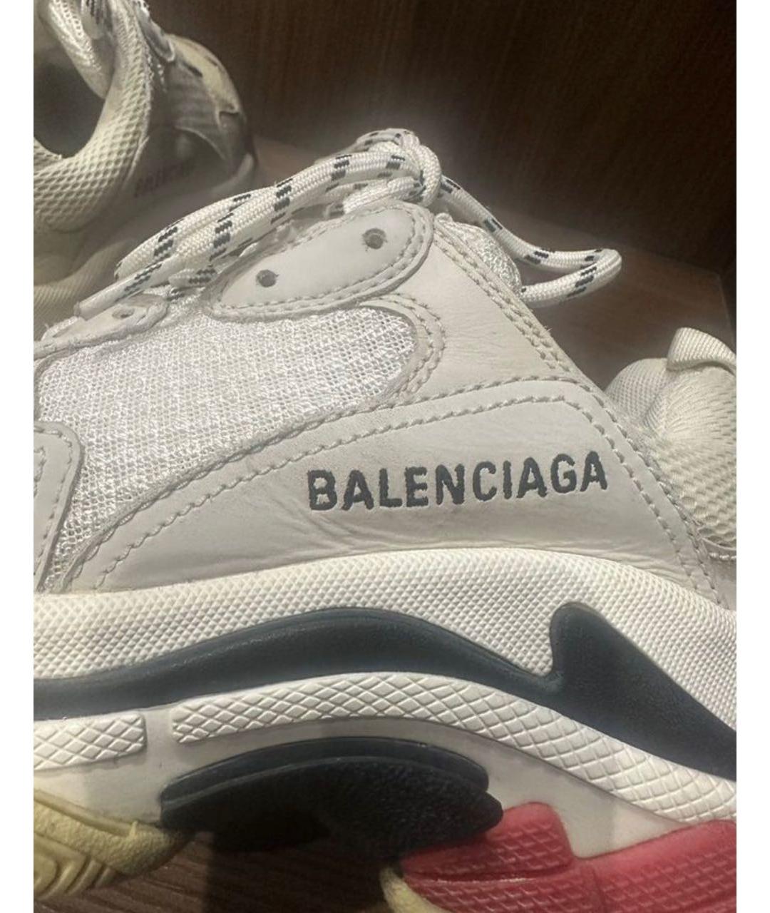 BALENCIAGA Белые кроссовки, фото 6