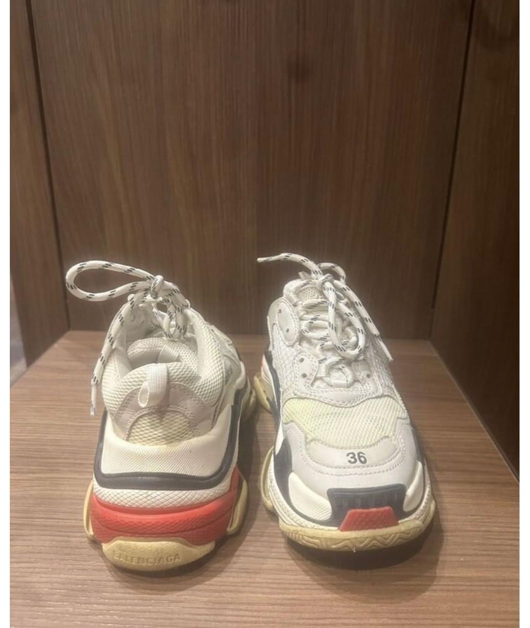 BALENCIAGA Белые кроссовки, фото 3