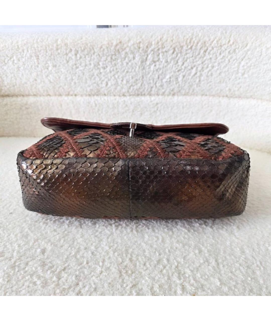 CHANEL Бордовая кожаная сумка через плечо, фото 2
