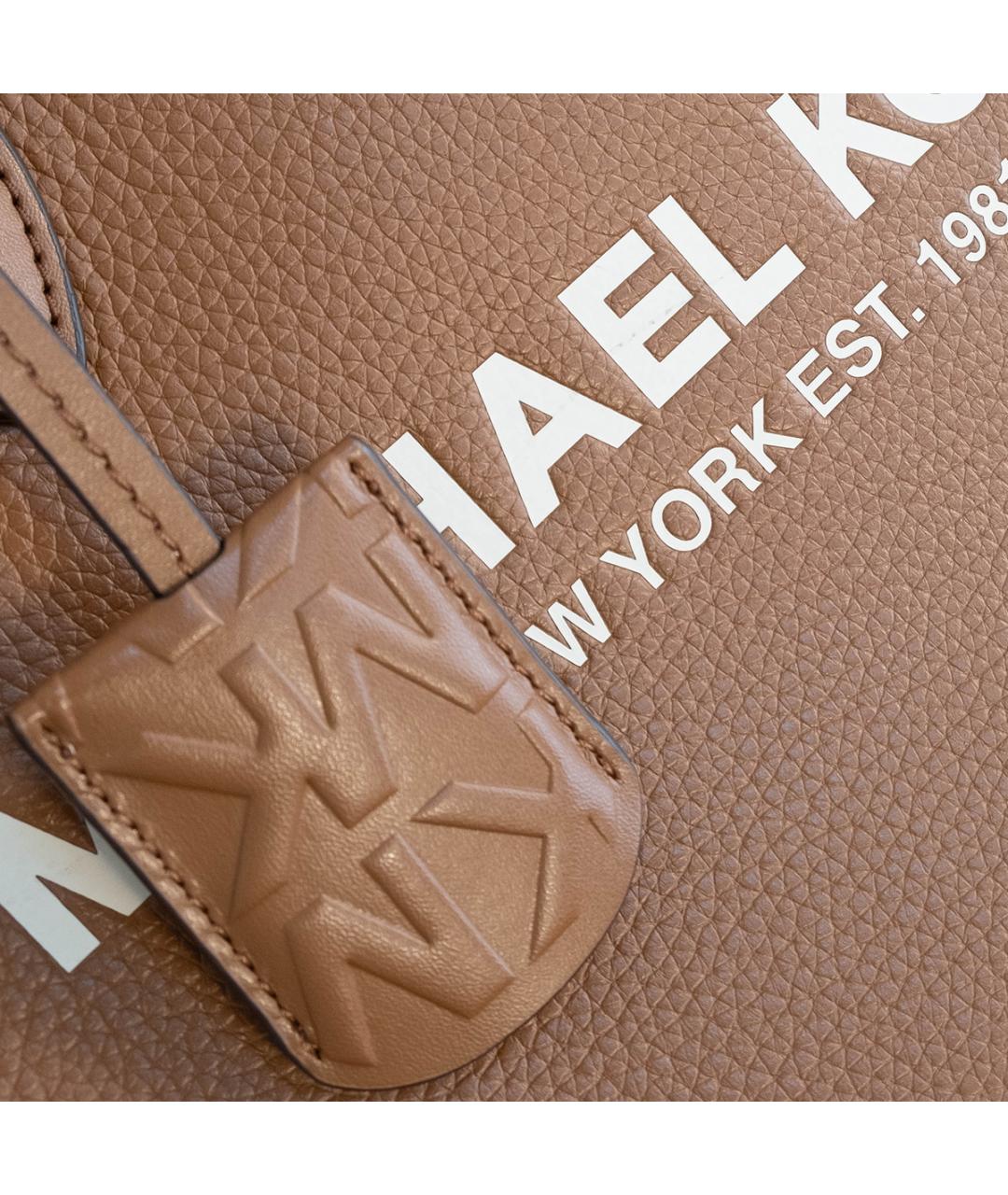 MICHAEL KORS Коричневая кожаная сумка тоут, фото 4