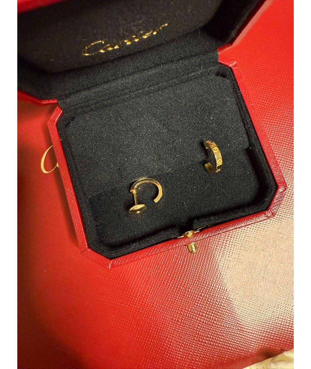 CARTIER Желтые серьги из желтого золота, фото 4