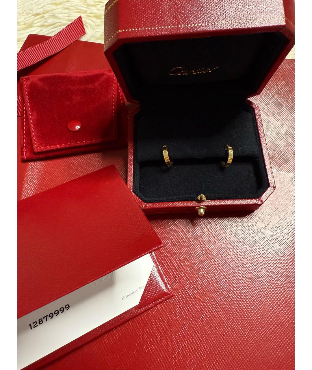CARTIER Желтые серьги из желтого золота, фото 7