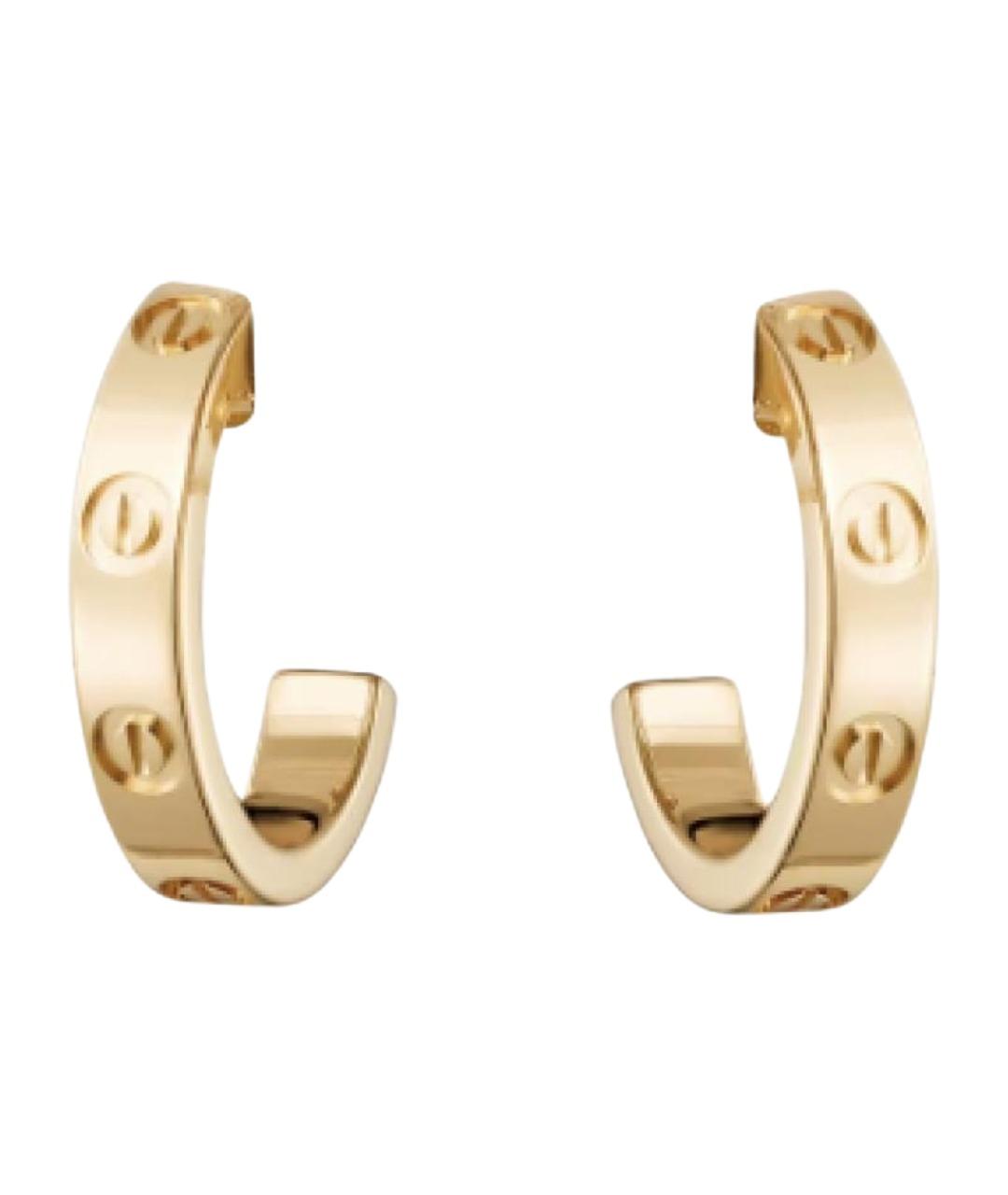 CARTIER Желтые серьги из желтого золота, фото 1