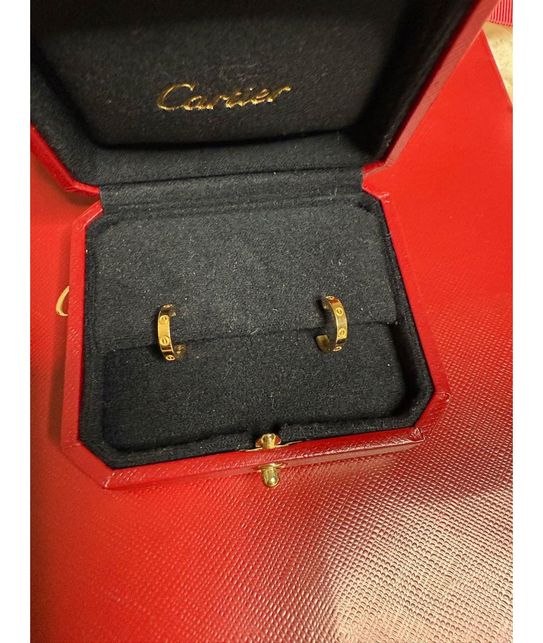 CARTIER Желтые серьги из желтого золота, фото 2