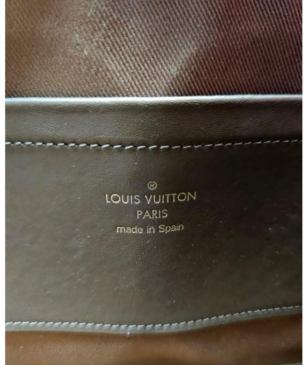 LOUIS VUITTON Кожаная сумка с короткими ручками, фото 7