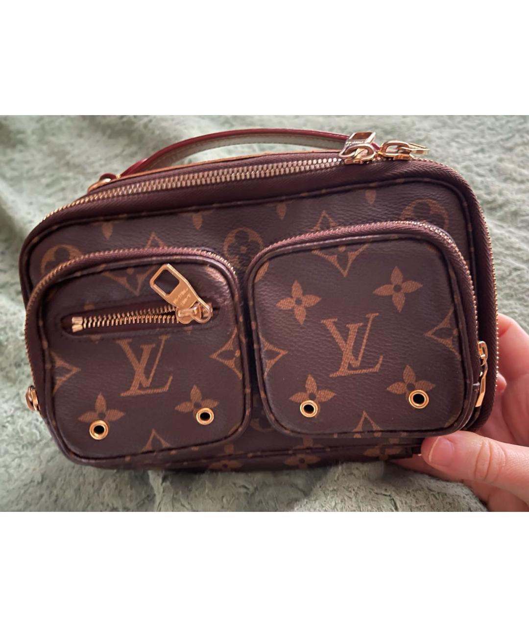 LOUIS VUITTON Кожаная сумка с короткими ручками, фото 2