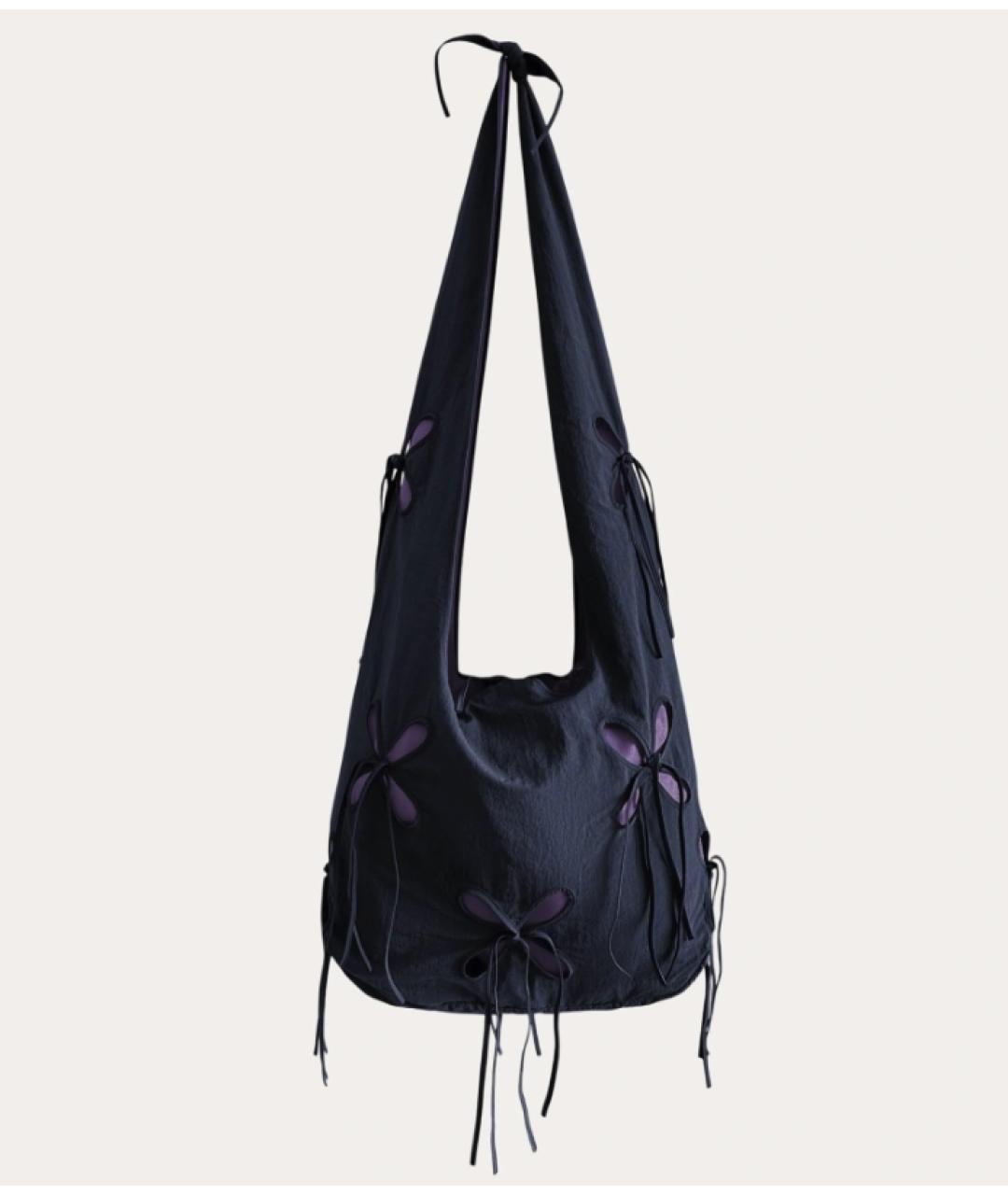 J.KIM Черная тканевая сумка через плечо, фото 4