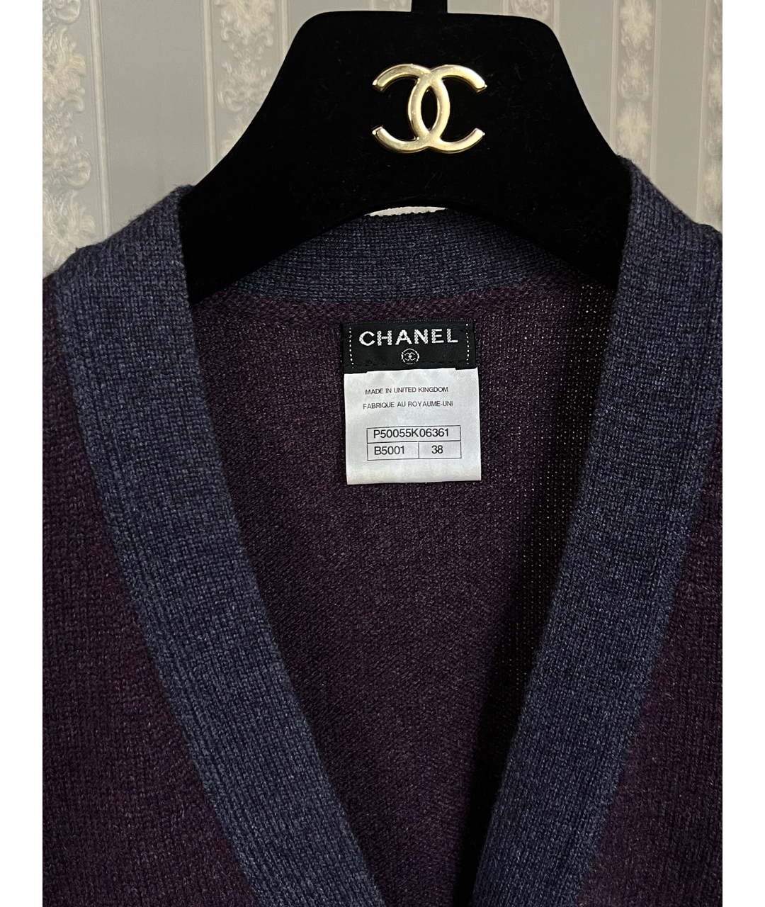 CHANEL PRE-OWNED Фиолетовый кашемировый жакет/пиджак, фото 3
