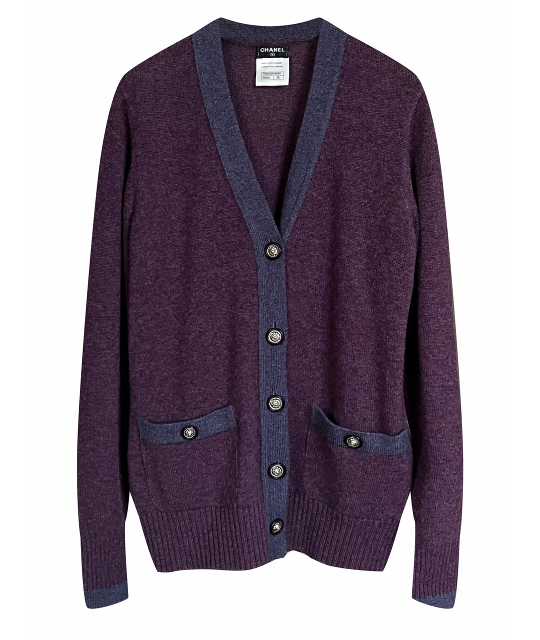 CHANEL PRE-OWNED Фиолетовый кашемировый жакет/пиджак, фото 1