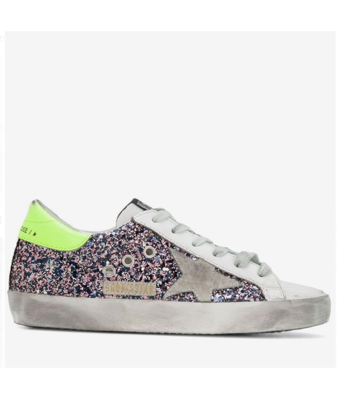 GOLDEN GOOSE DELUXE BRAND Мульти кожаные кеды, фото 4