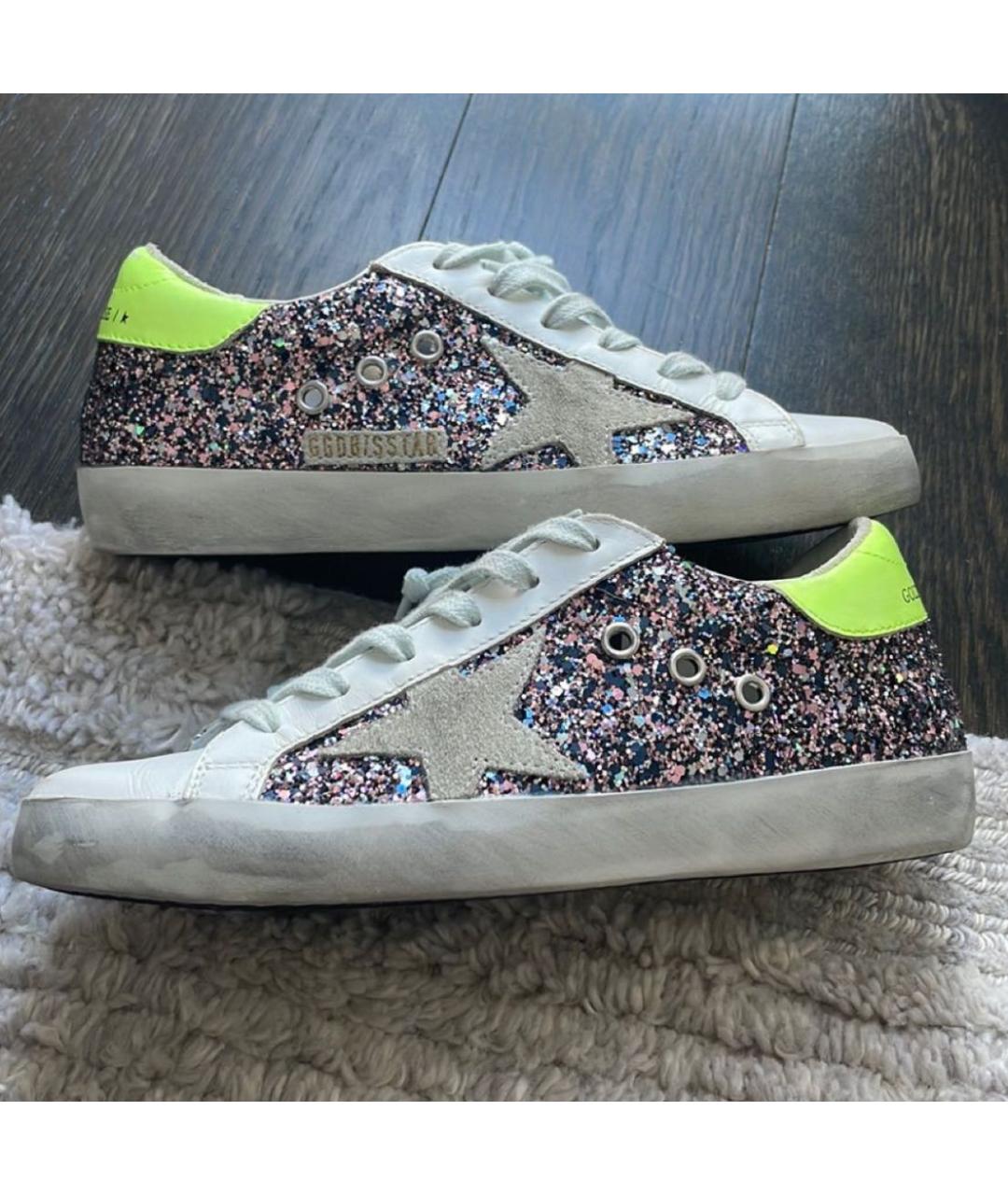 GOLDEN GOOSE DELUXE BRAND Мульти кожаные кеды, фото 2