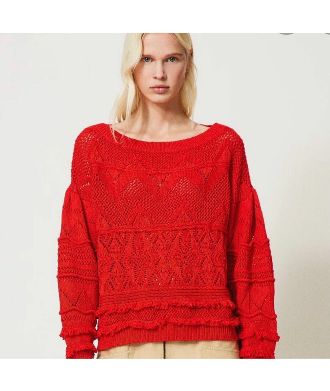 TWIN-SET Красный джемпер / свитер, фото 8