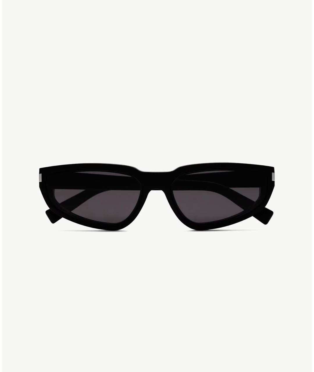 SAINT LAURENT Черные пластиковые солнцезащитные очки, фото 3