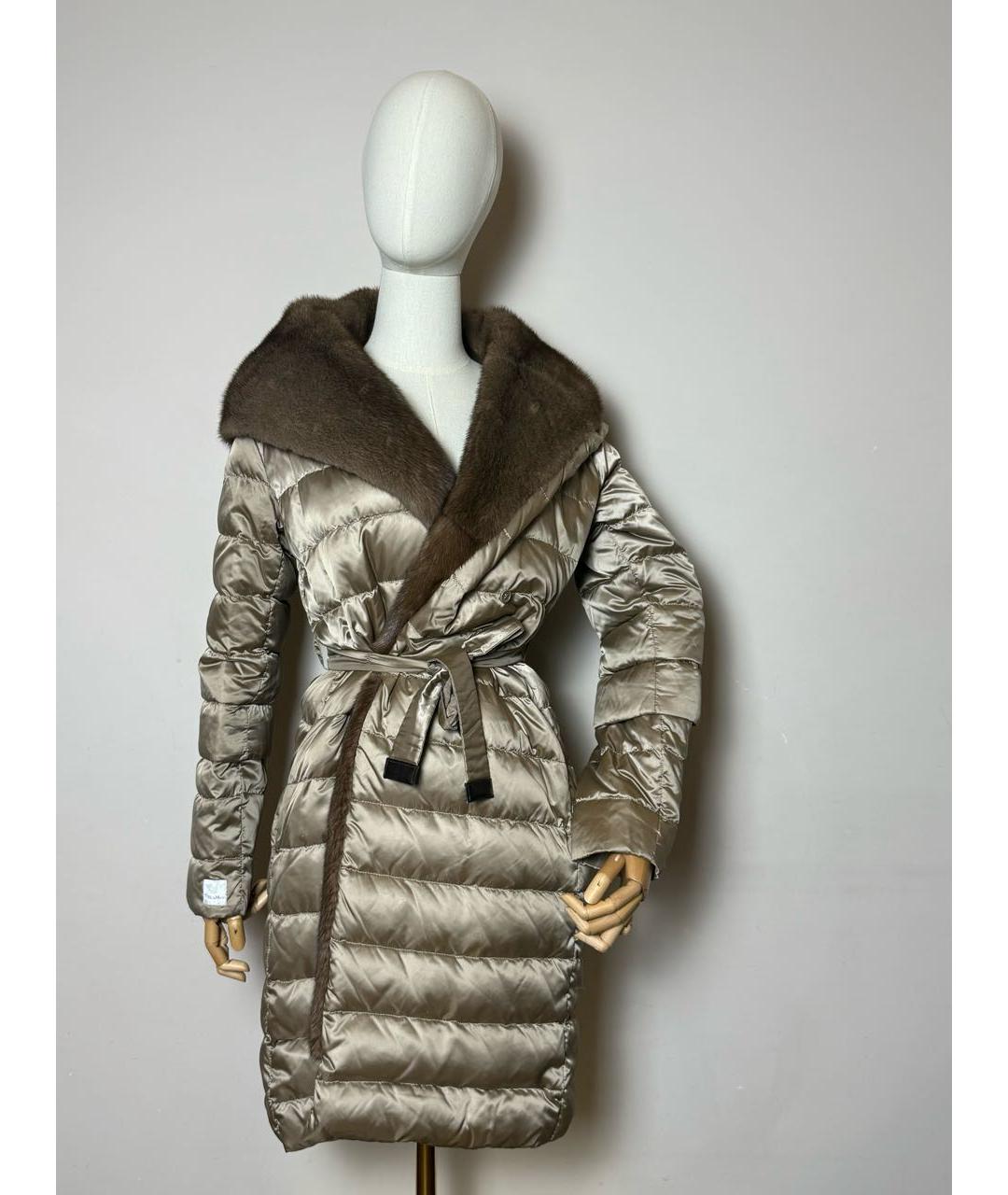 MAX MARA Бежевый пуховик, фото 2