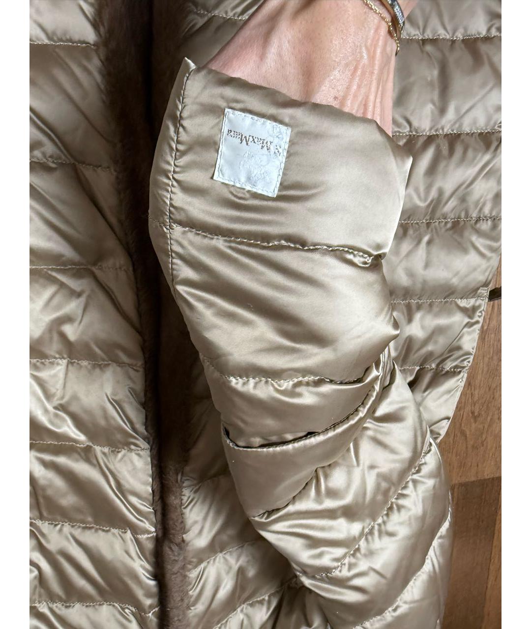 MAX MARA Бежевый пуховик, фото 6