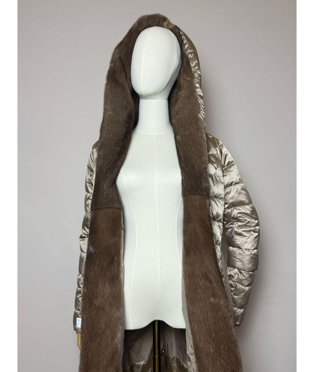 MAX MARA Бежевый пуховик, фото 3