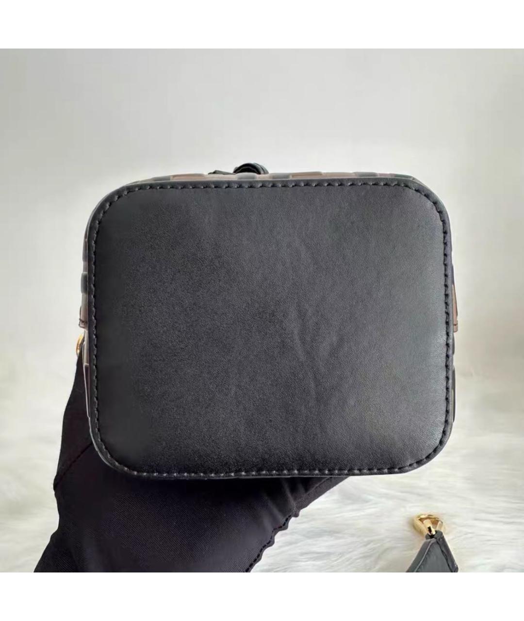 FENDI Коричневая кожаная сумка через плечо, фото 5