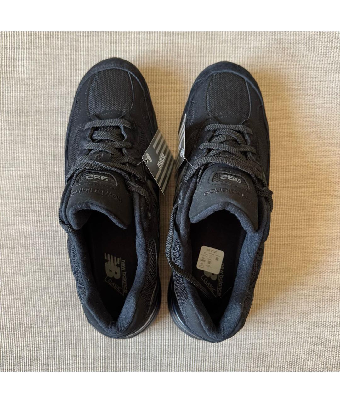 NEW BALANCE Черные замшевые низкие кроссовки / кеды, фото 3