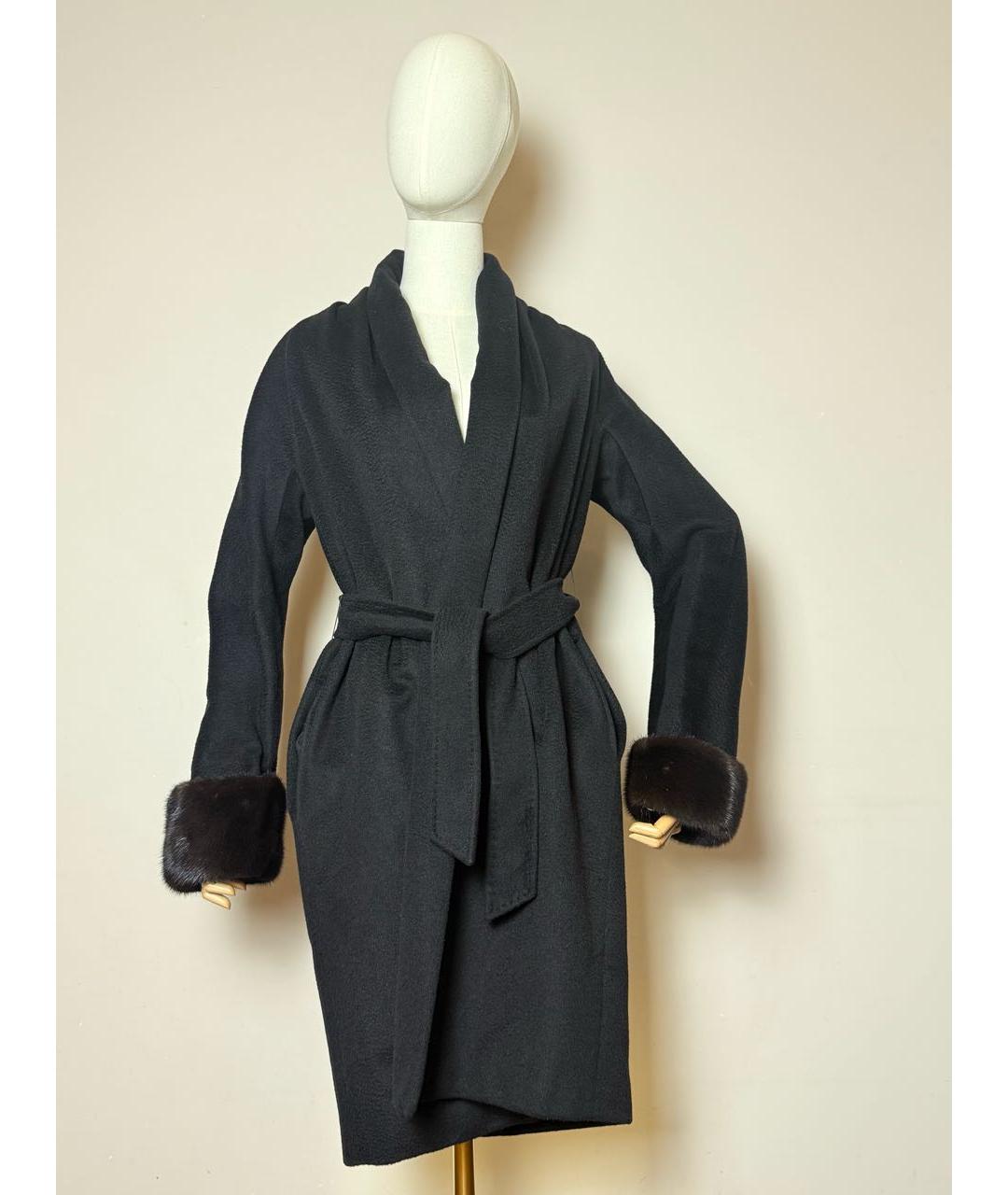 MAX MARA Черное пальто, фото 8