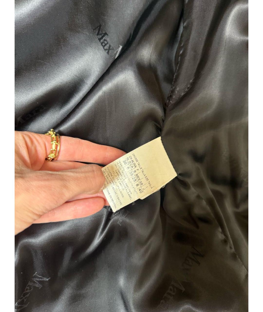 MAX MARA Черное пальто, фото 6