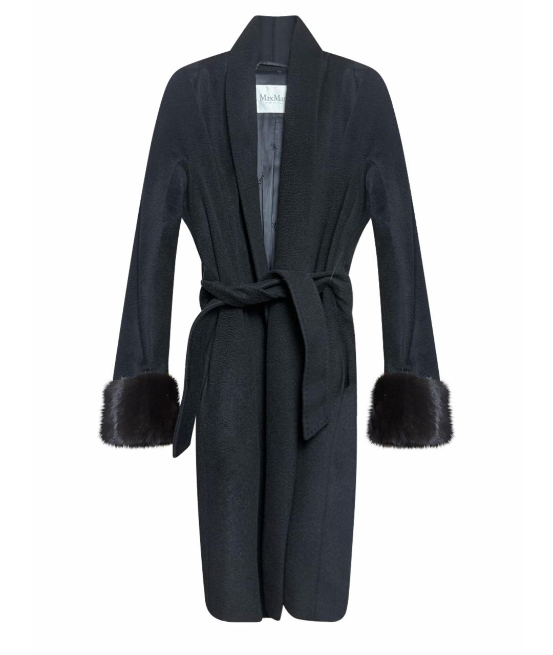 MAX MARA Черное пальто, фото 1