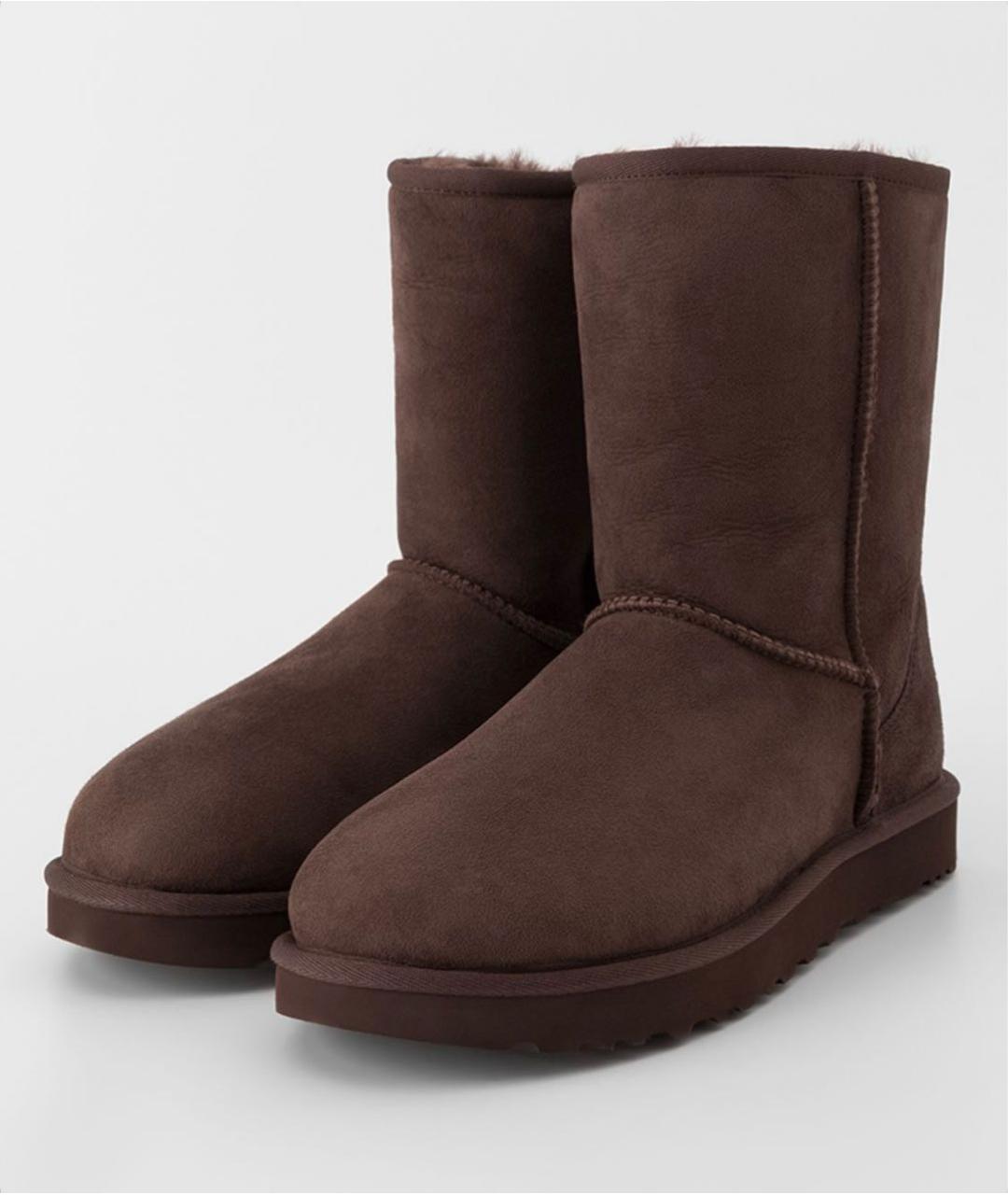 UGG AUSTRALIA Коричневые замшевые ботинки, фото 2