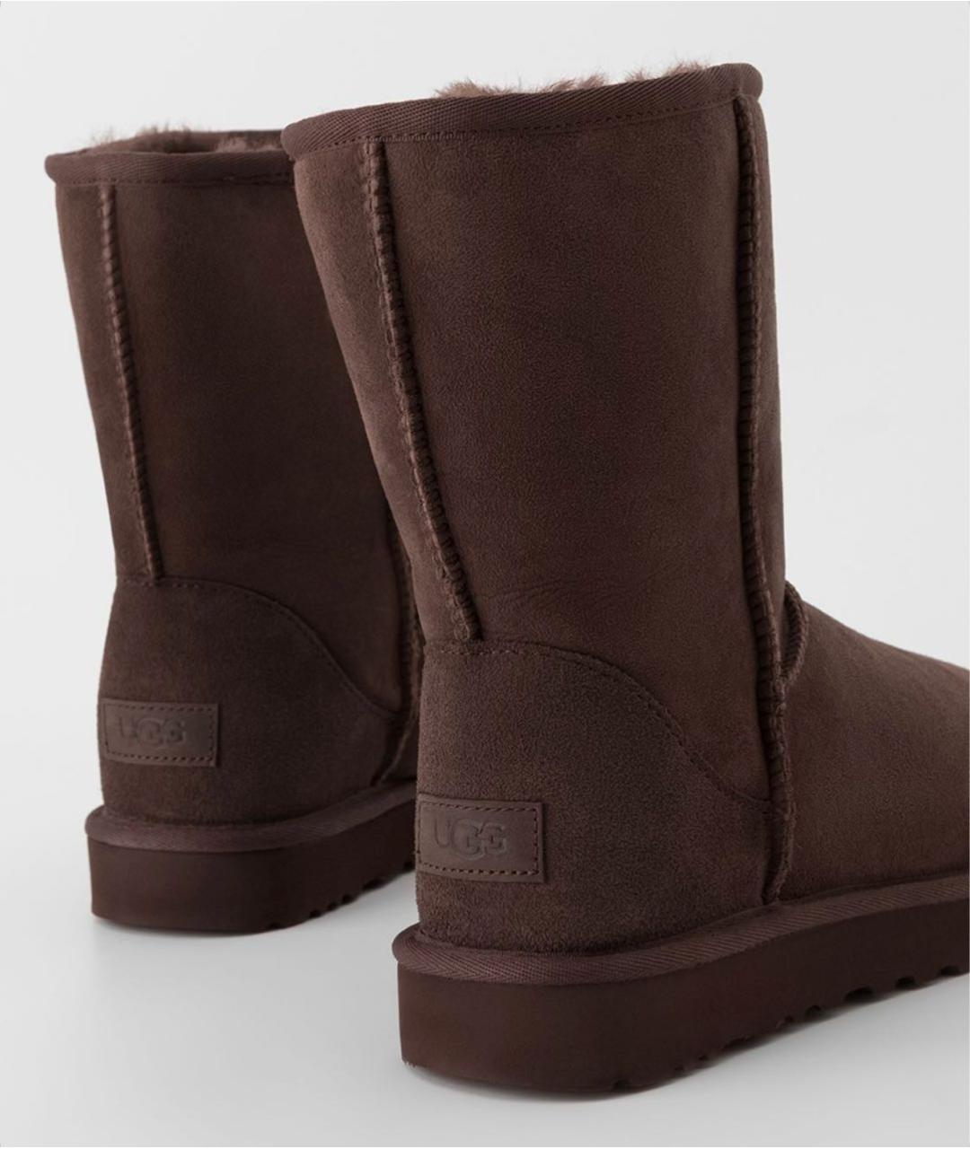 UGG AUSTRALIA Коричневые замшевые ботинки, фото 5