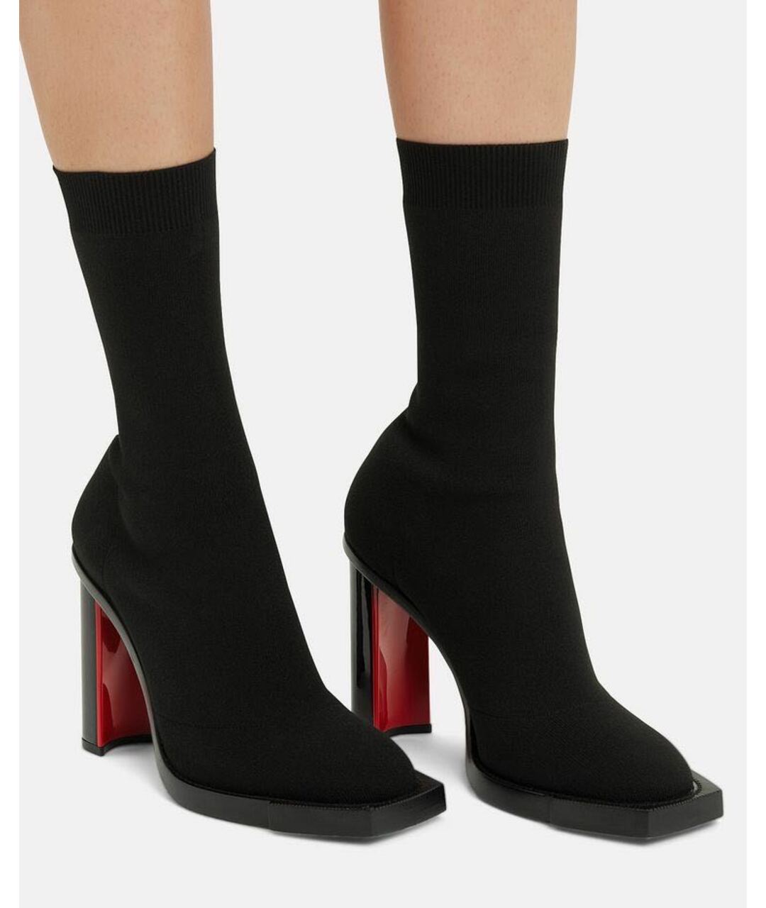 ALEXANDER MCQUEEN Черные текстильные сапоги, фото 6