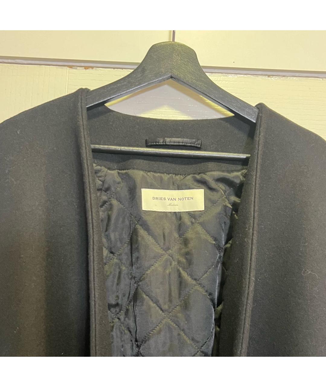 DRIES VAN NOTEN Черное пальто, фото 3