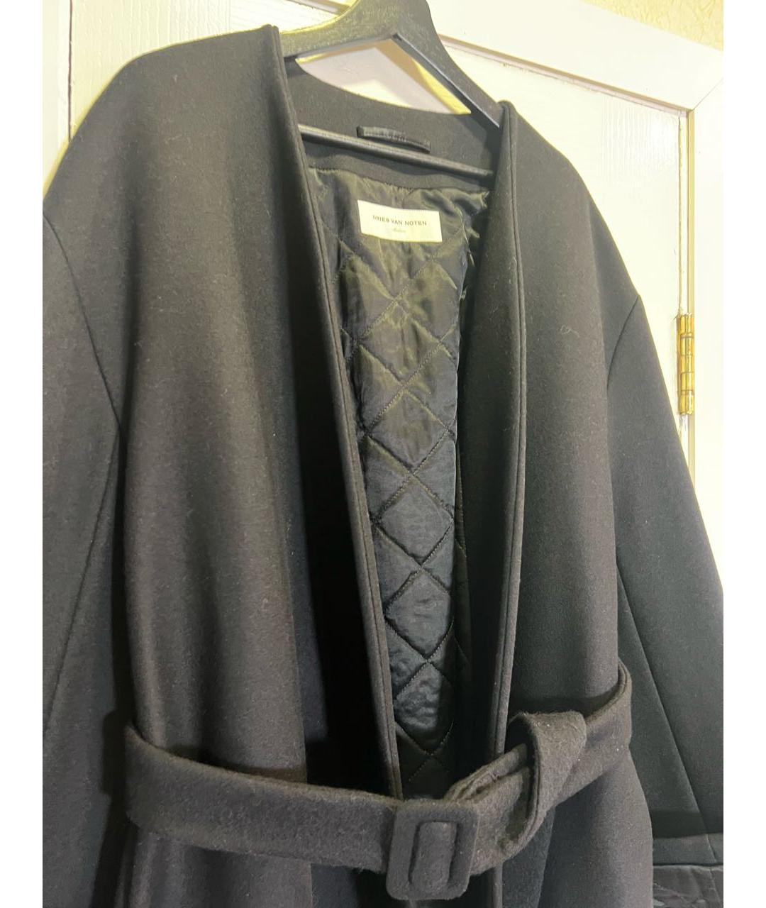 DRIES VAN NOTEN Черное пальто, фото 4