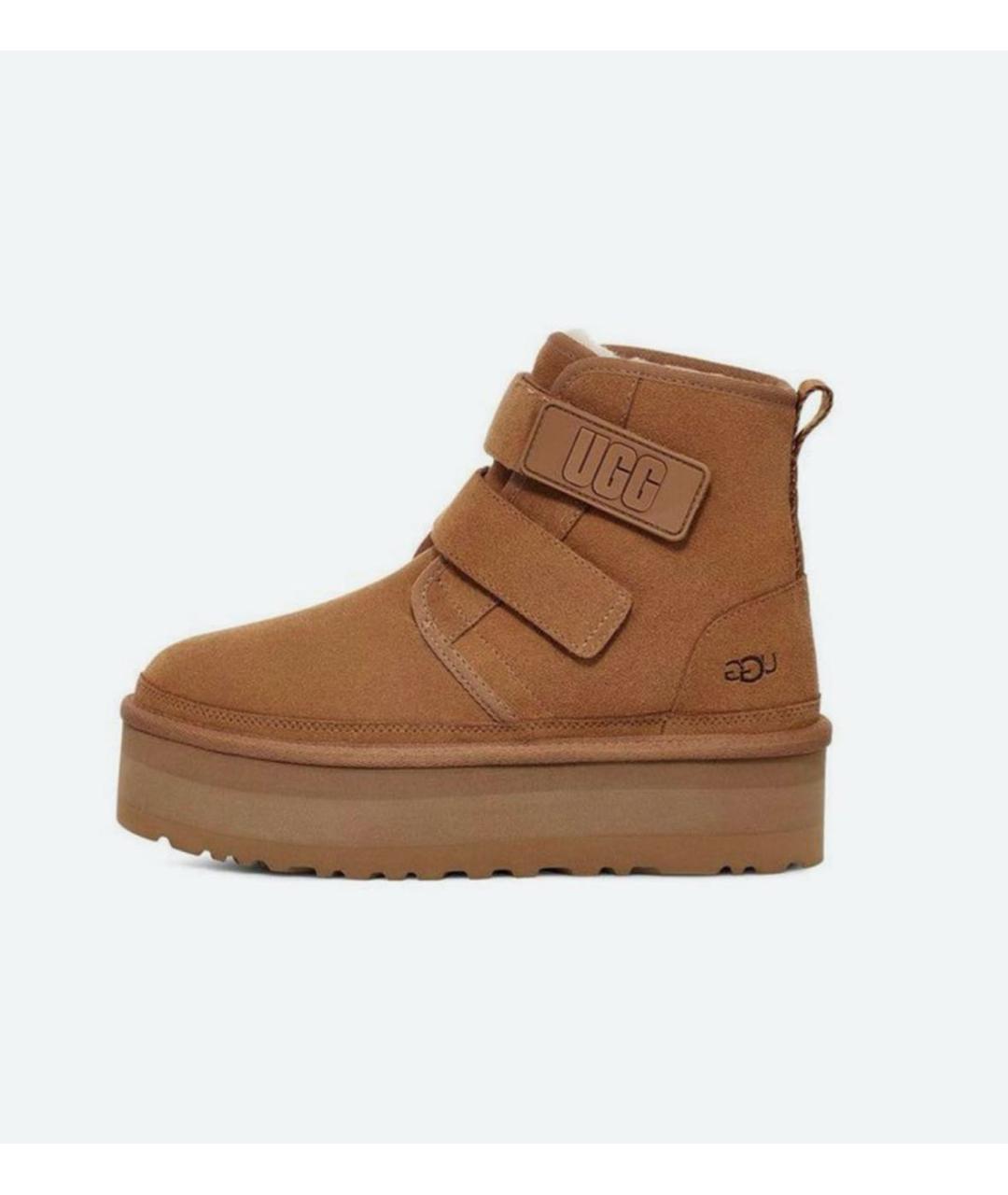 UGG AUSTRALIA Коричневые замшевые ботинки, фото 6