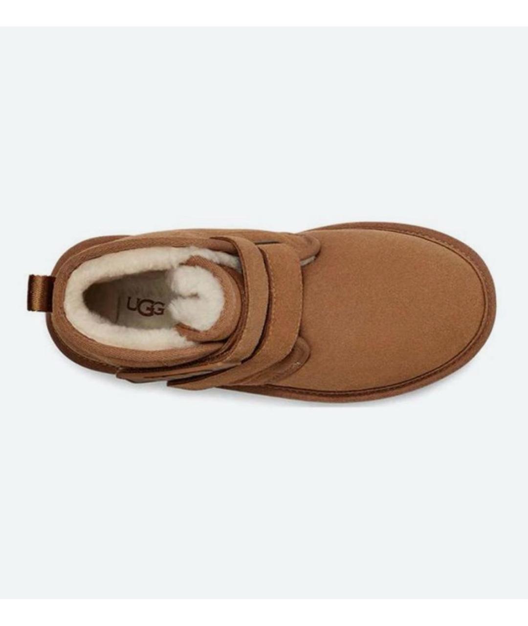 UGG AUSTRALIA Коричневые замшевые ботинки, фото 4