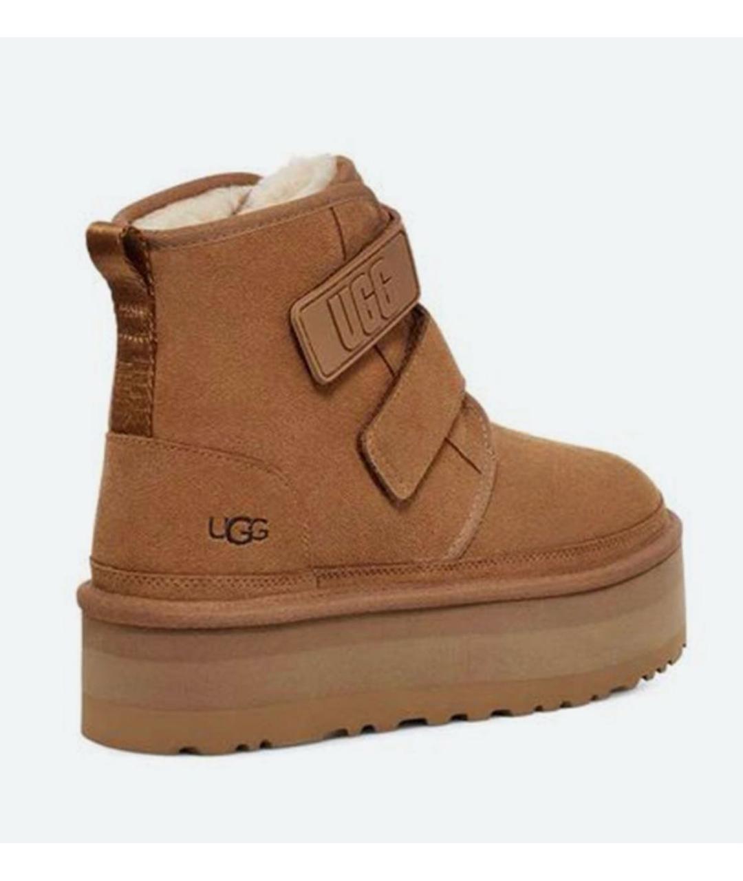 UGG AUSTRALIA Коричневые замшевые ботинки, фото 3