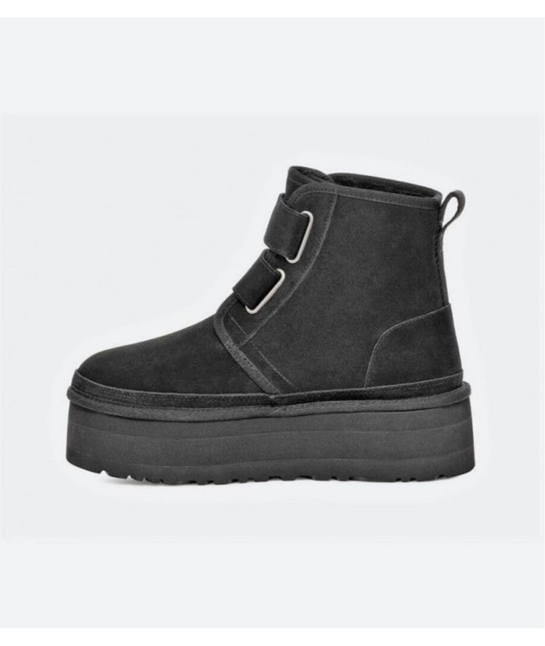 UGG AUSTRALIA Черные замшевые ботинки, фото 3