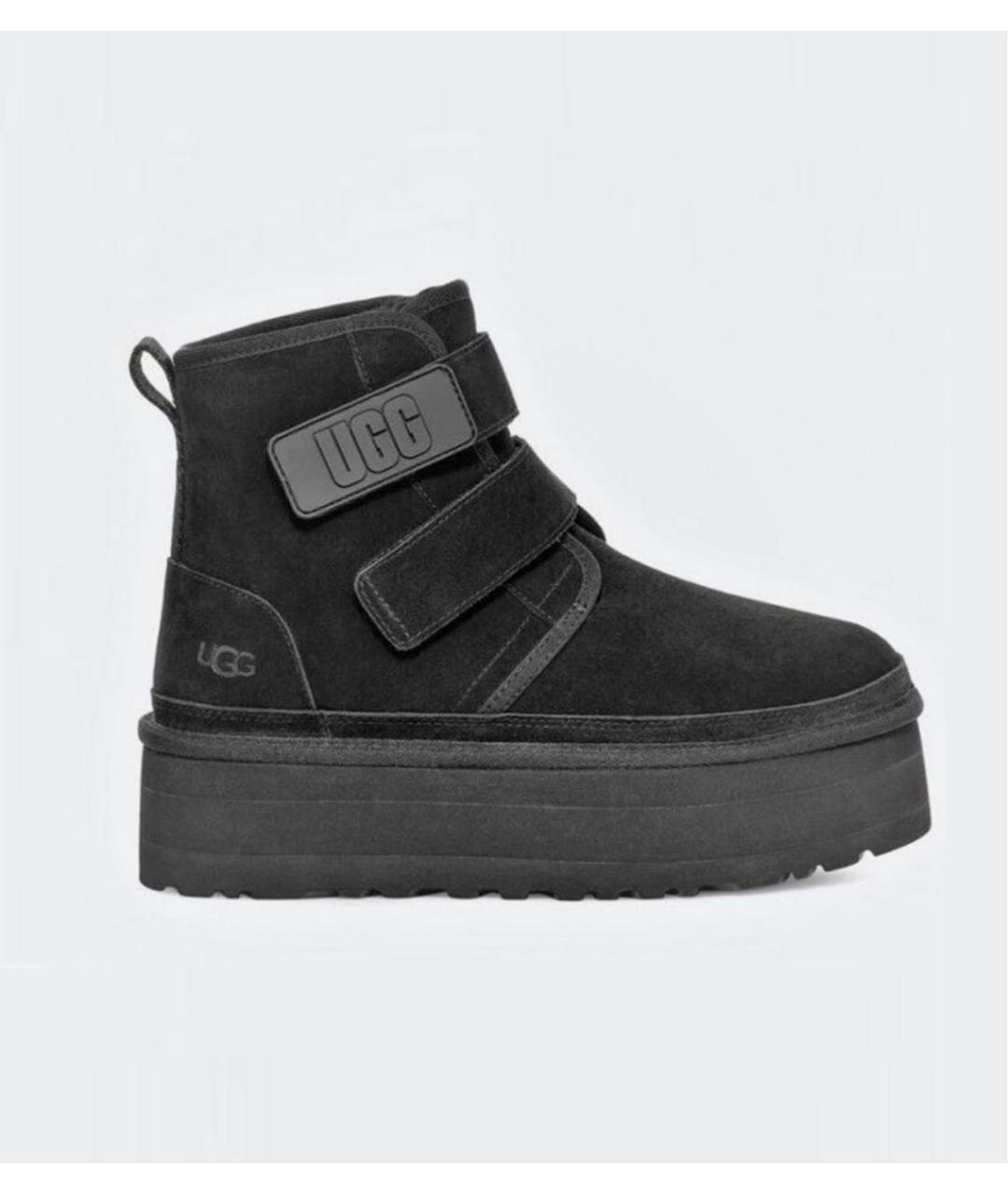 UGG AUSTRALIA Черные замшевые ботинки, фото 6