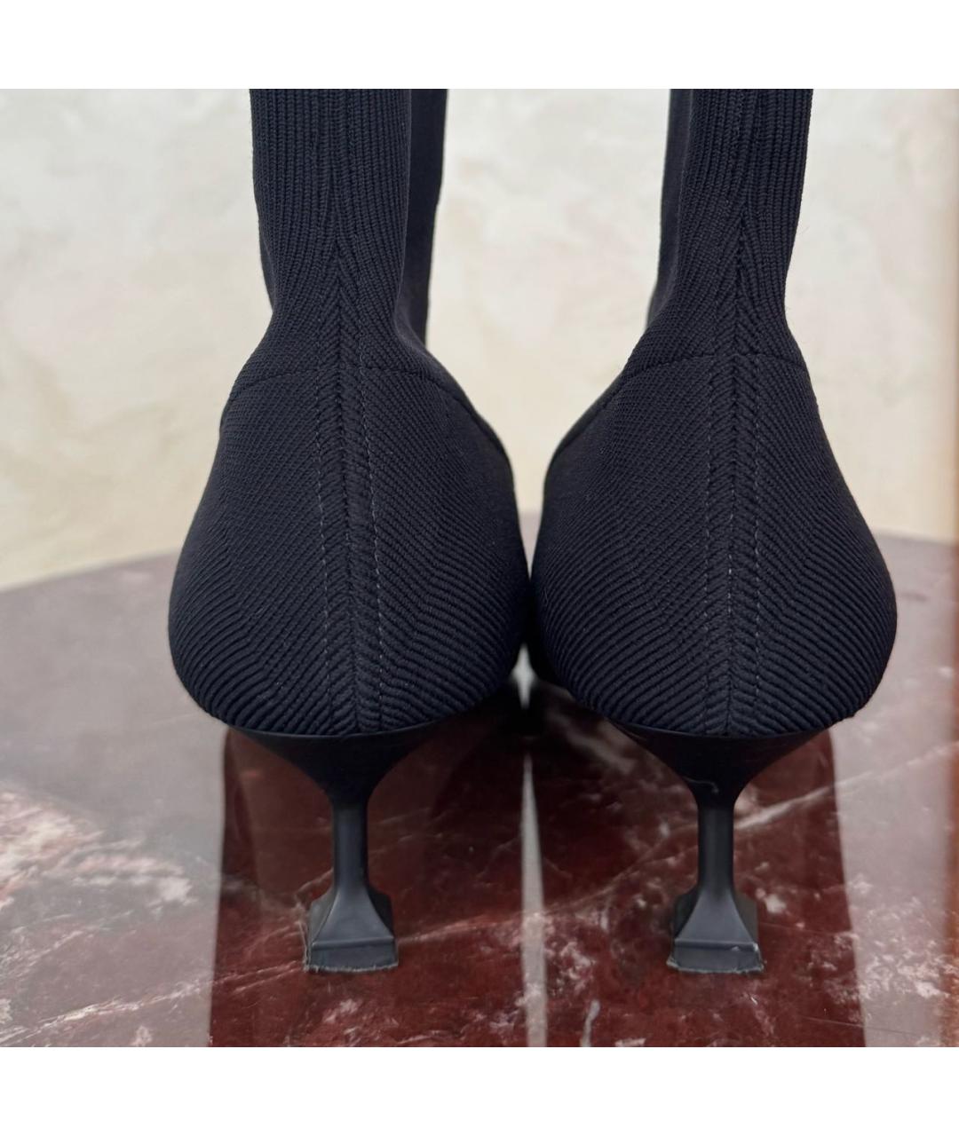 MIU MIU Черные текстильные полусапоги, фото 5
