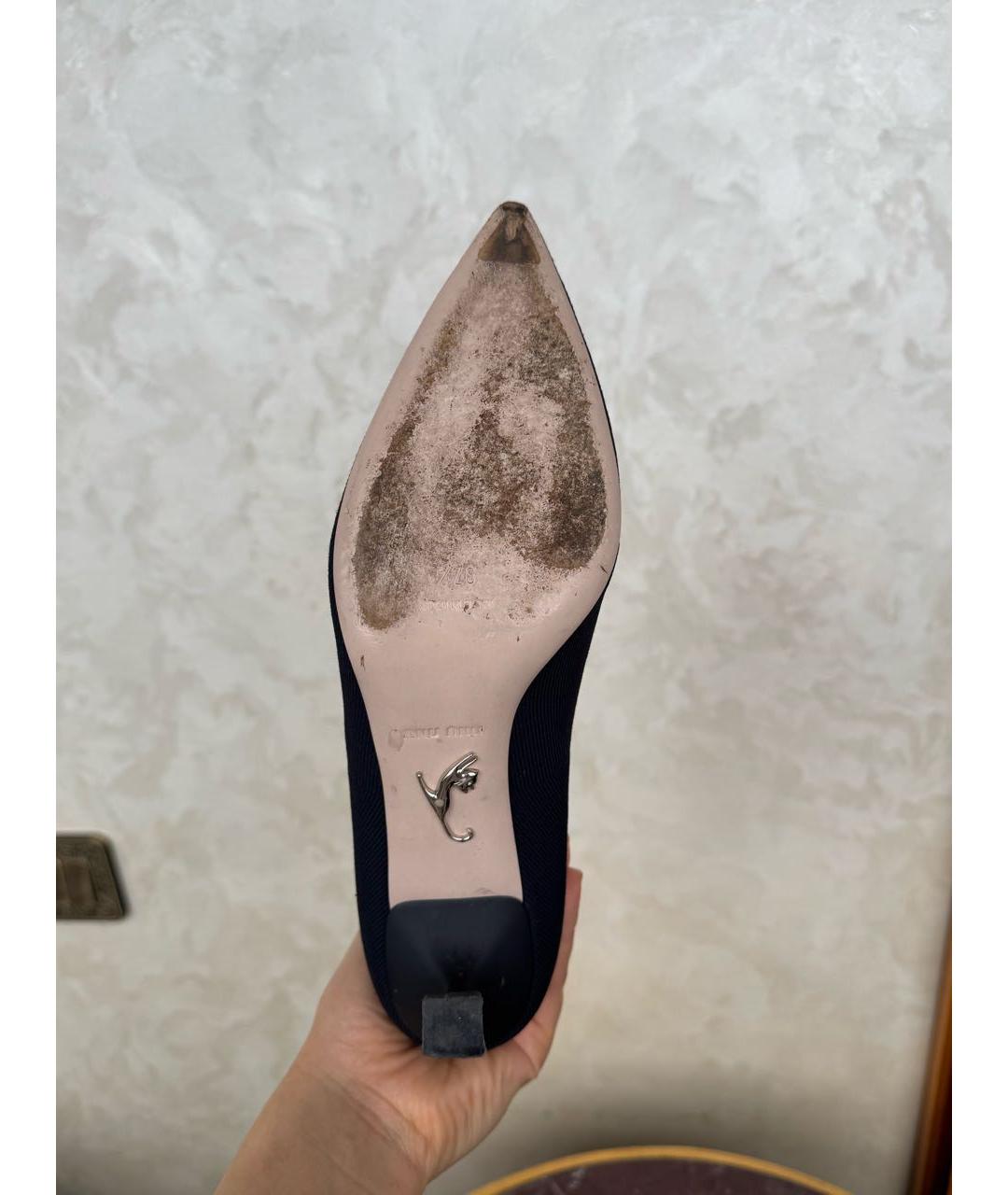 MIU MIU Черные текстильные полусапоги, фото 7