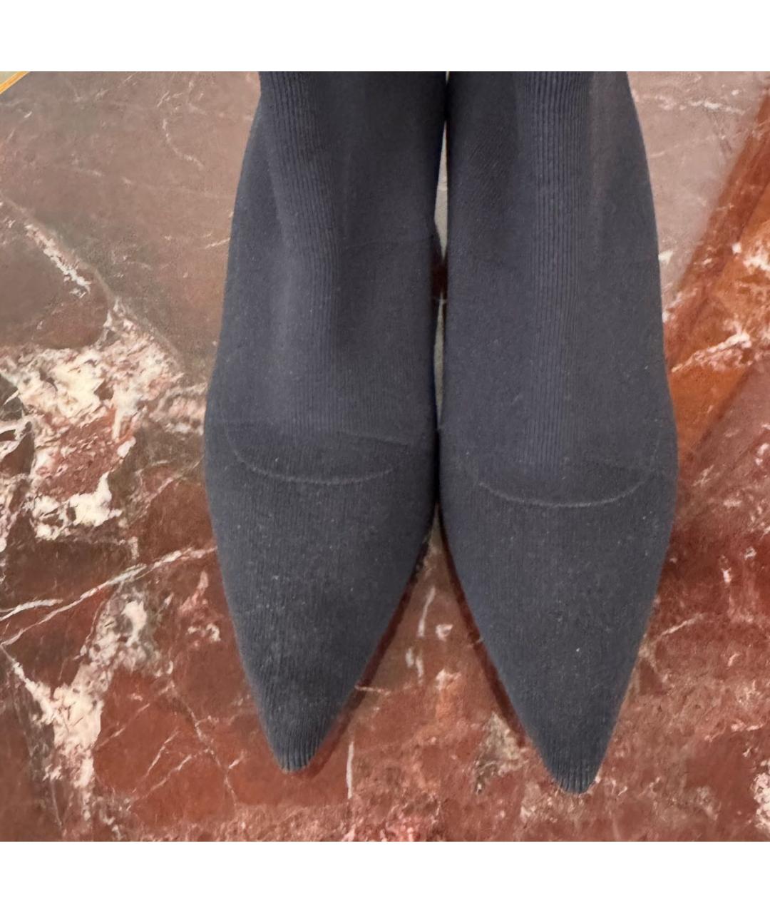 MIU MIU Черные текстильные полусапоги, фото 4